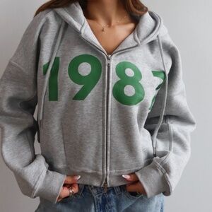 1987 Ivy League zip up in "all-nighter"